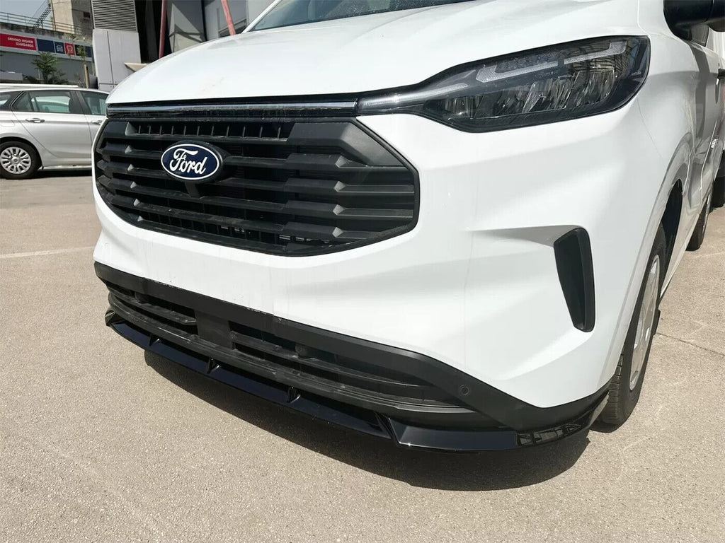 Motordrome Design Front Bumper Lower Splitter Valance Diffuser Gloss Black 23+ Ford Transit Custom Mk2