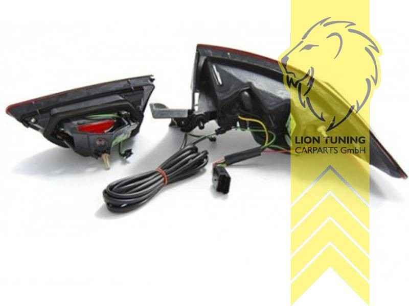 LTG Pair LED Dyna Rear Lights Tail Lamps Renault Clio 4 BH 12-16 red black LHD