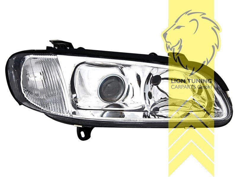 LTG Pair DEPO Headlights Opel Omega B sedan caravan 94-99 chrome LHD