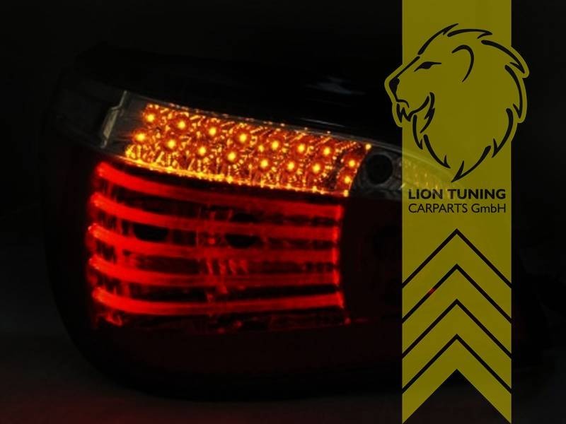 LT Set LED DRL Lightbar Rear Tail Lights Lamps BMW E60 03-07 black smoke LHD