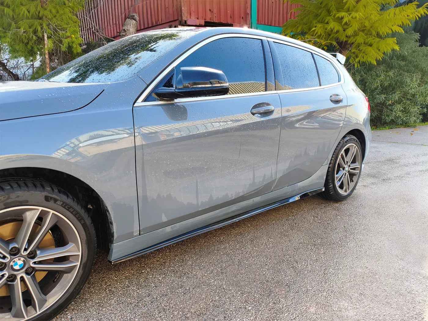 Motordrome Design Side Skirts Extensions BMW 1 Series F40 Glossy Black