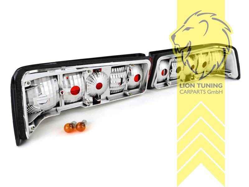 LTG Pair Halogen Rear Lights Tail Lamps Mercedes W201 190E 82-93 red white LHD