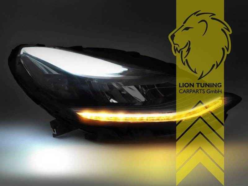 LTG Pair LED Halo DRL Headlights for Tesla Model 3 5YJ3 18-23 Black EXPORT ONLY