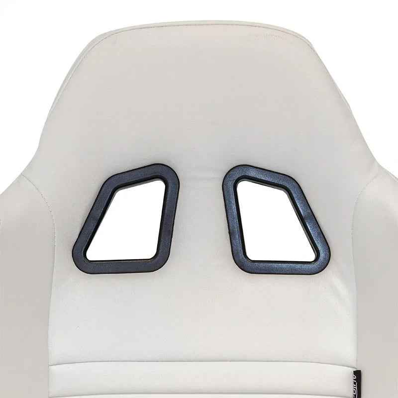 ATST x1 Type T Universal Reclining Designer Bucket Seat White Synth Leather