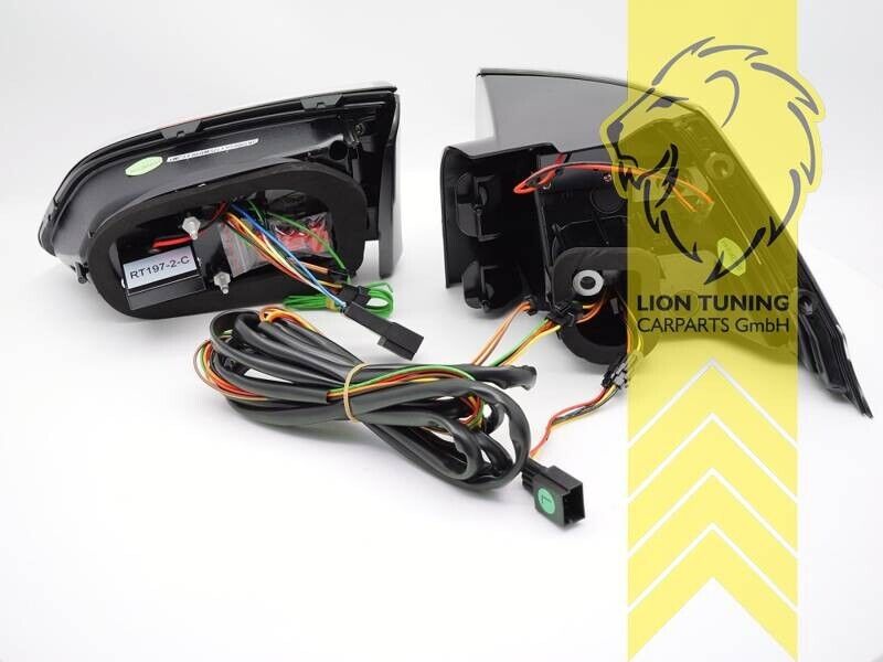 LT Set LED REAR LIGHTS LAMPS TAIL VW Golf 7 MK7 17-19 Variant black red LHD