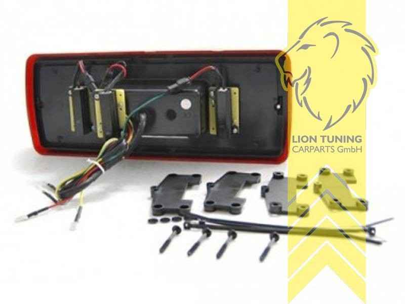 LTG LED Dynam Rear Lights Tail Lamps Mercedes W461 W463 89-12 G-Class black LHD