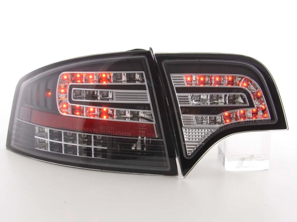 FK Pair  LED DRL Lightbar Rear Lights Audi A4 S Saloon B7 8E 04-07 black LHD
