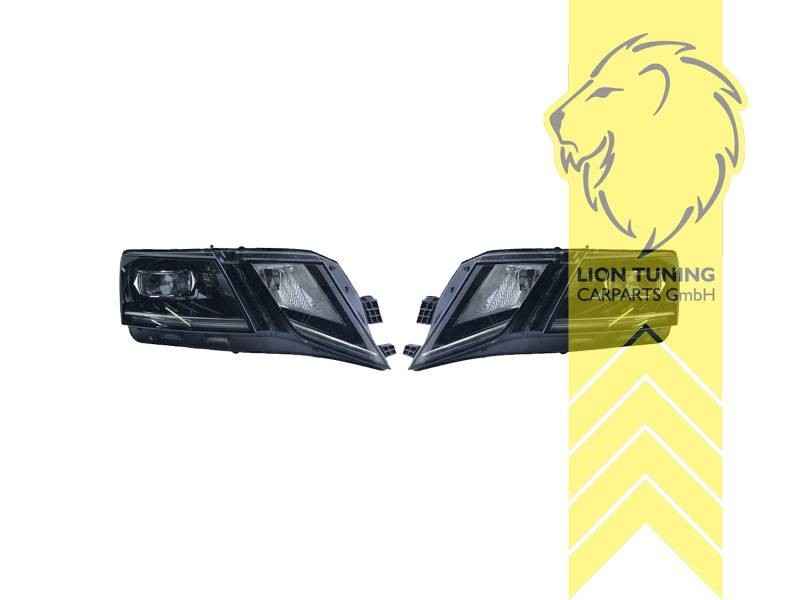 LTG Pair LED DRL Halo Dynamic Headlights Skoda Octavia 5E Facelift LHD