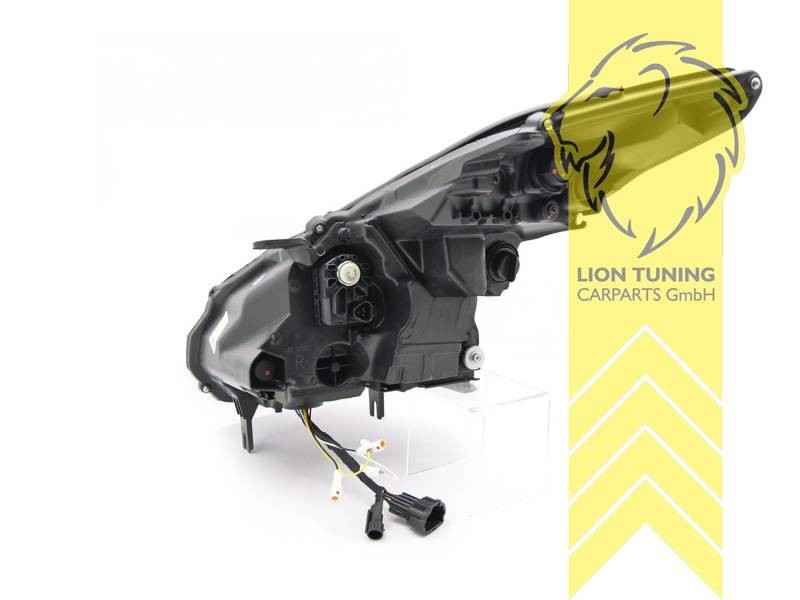 LTG Pair LED DRL Halo Lightbar Headlights GT-R GTR R35 07-13 Black LHD