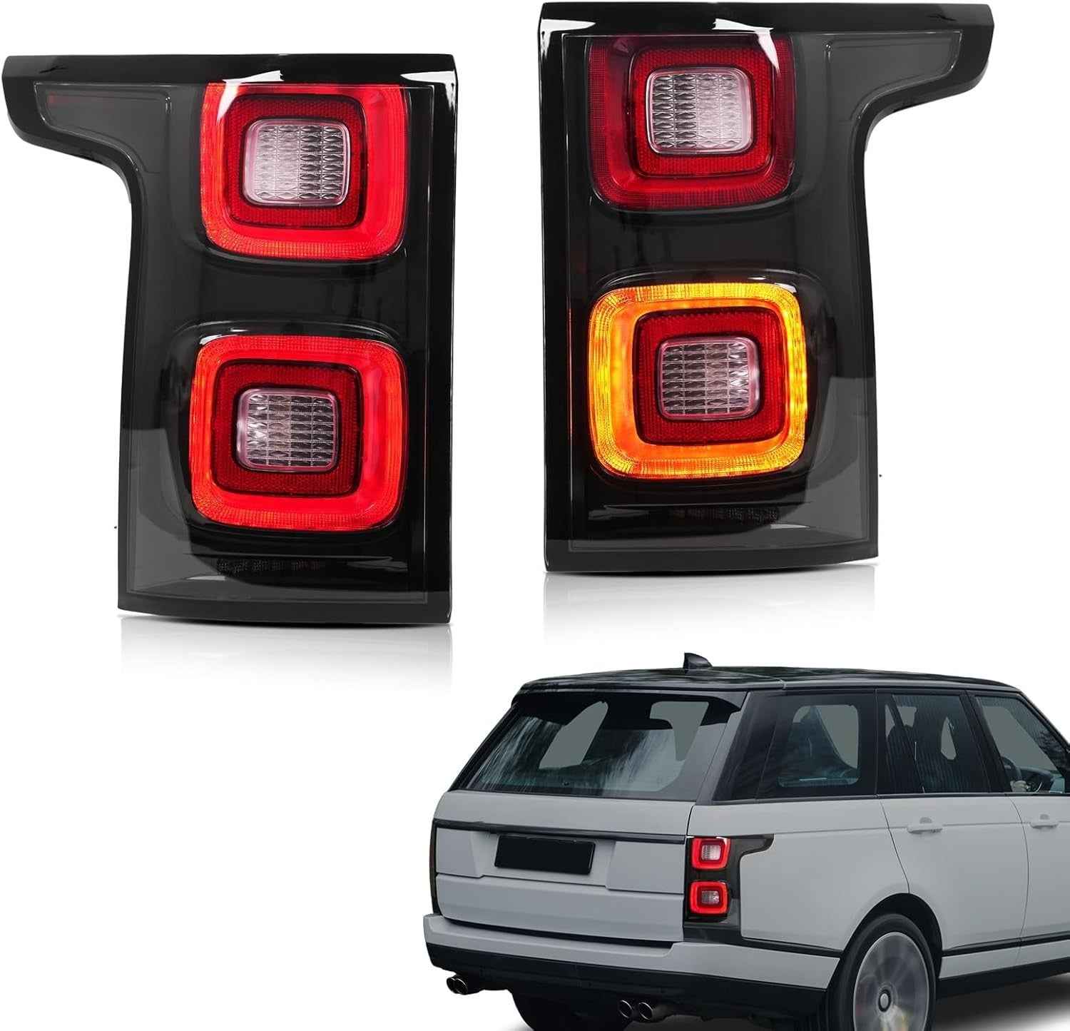 AC Pair Seq Anim LED DRL Rear lights Tail Lamp Land Range Rover Vogue L405 13-21