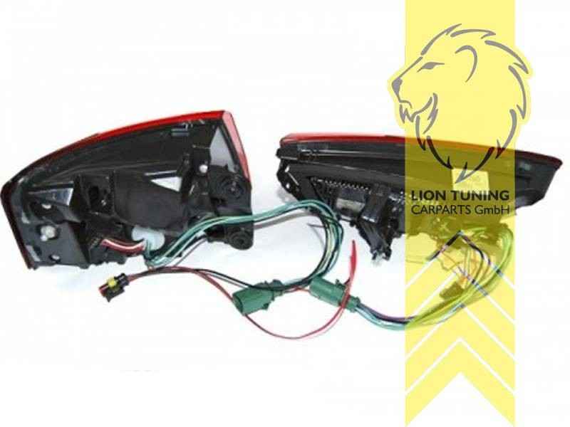 LTG Pair LED Dynamic Rear Lights Tail Lamps Audi A6 4G C7 10-14 Sedan Red LHD