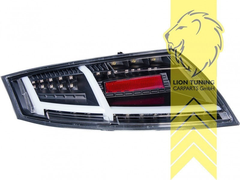 LTG DEPO LED Dynamic Seq Rear Lights Tail Lamps Audi TT 8J FL 06-14 black LHD