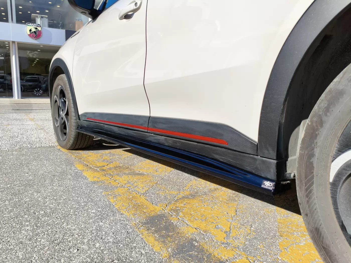 Motordrome Side Skirts Extensions Styling Body Alfa Romeo Junior 24+ Gloss Black