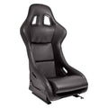 ATST x1 MO Universal Fixed Hard Back Bucket Seat Black Synth leather + slides