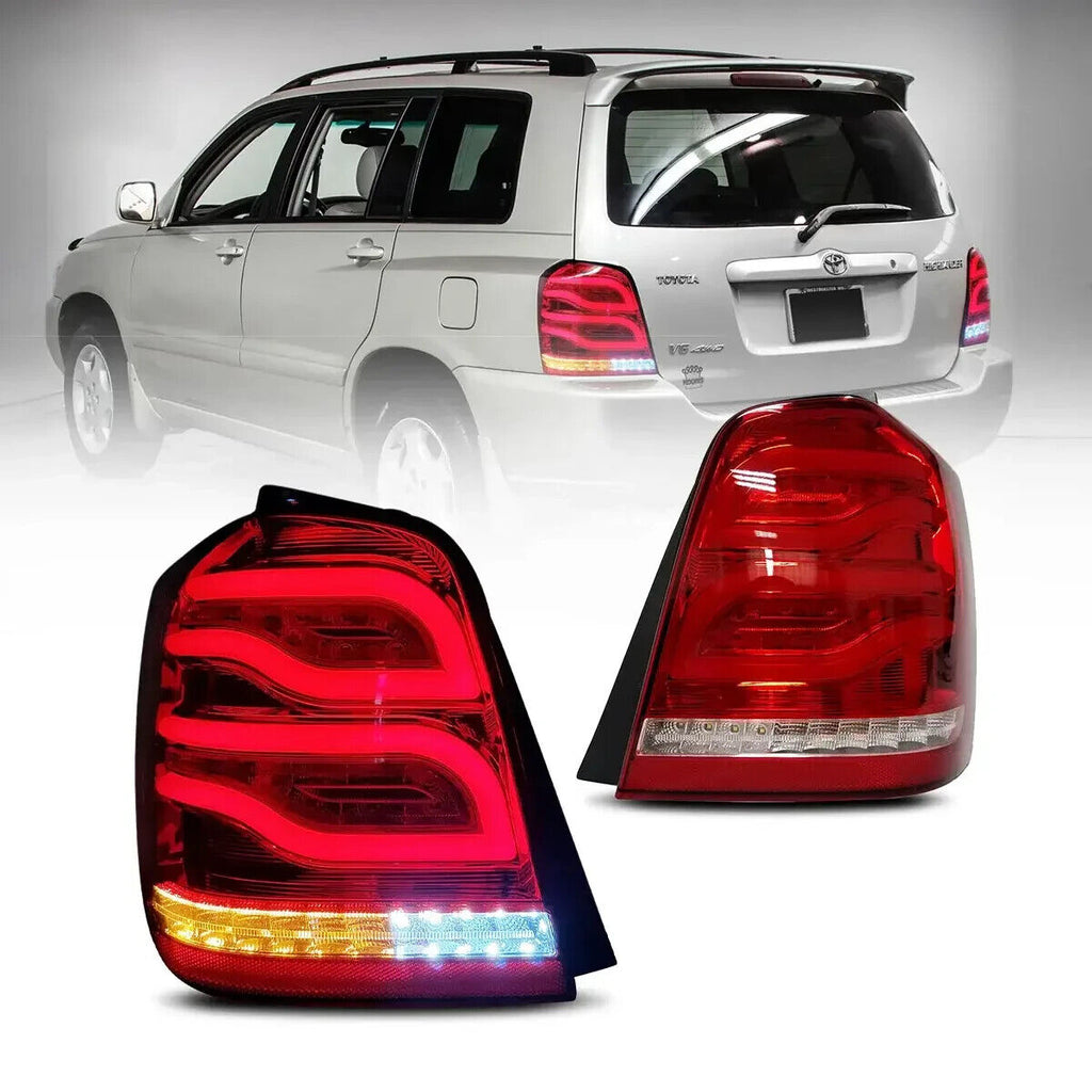 VLAND 01-07 Toyota Highlander 1 MK1 XU20 LED Lightbar Tail Lights Rear Lights