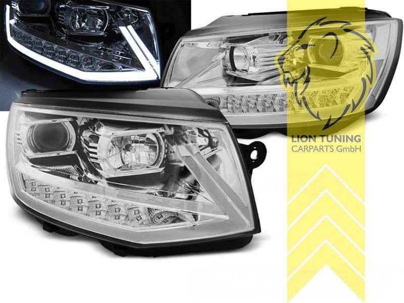 LT LED DRL Lightbar Headlights VW Bus T6 15-19 Multi Van Caravelle Transporter
