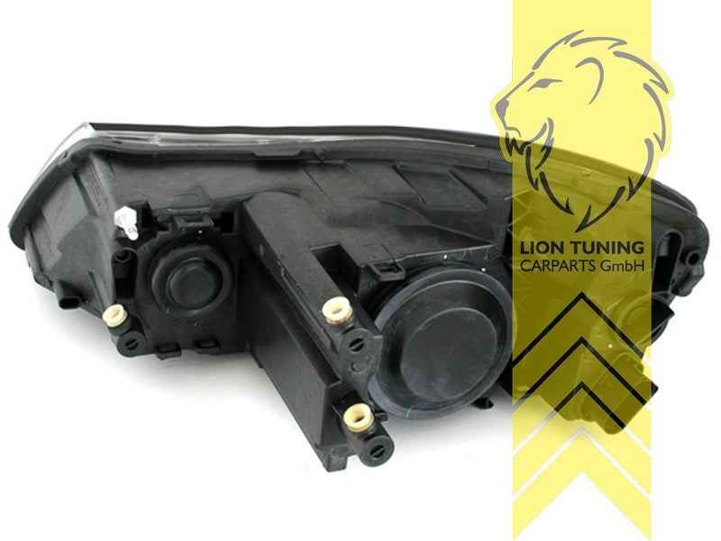 LTG Pair LED DRL Headlights Skoda Octavia 2 1Z sedan Combi FL 09-13 black LHD