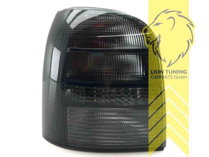 LTG Pair Rear Lights Tail Lamps Audi A4 B5 8D 8J FL 94-01 Avant black smoke LHD