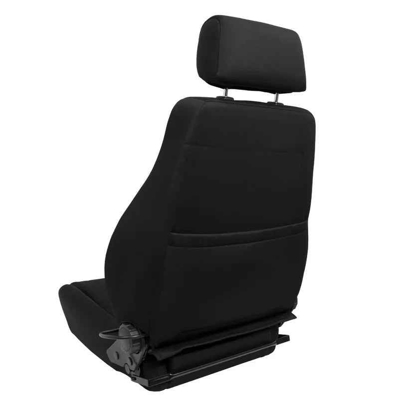 ATST x1 Retro Universal Classic Bucket Seat Black HD Fabric Textile + slides