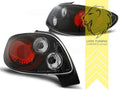 LT Pair Halogen Rear Lights Tail Lamps Peugeot 206CC 2D Cabriolet black Red LHD