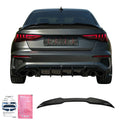 OW Rear Roof Spoiler Wing AUDI A3 S-Line S3 RS3 8Y 20-24 Sedan Gloss Black