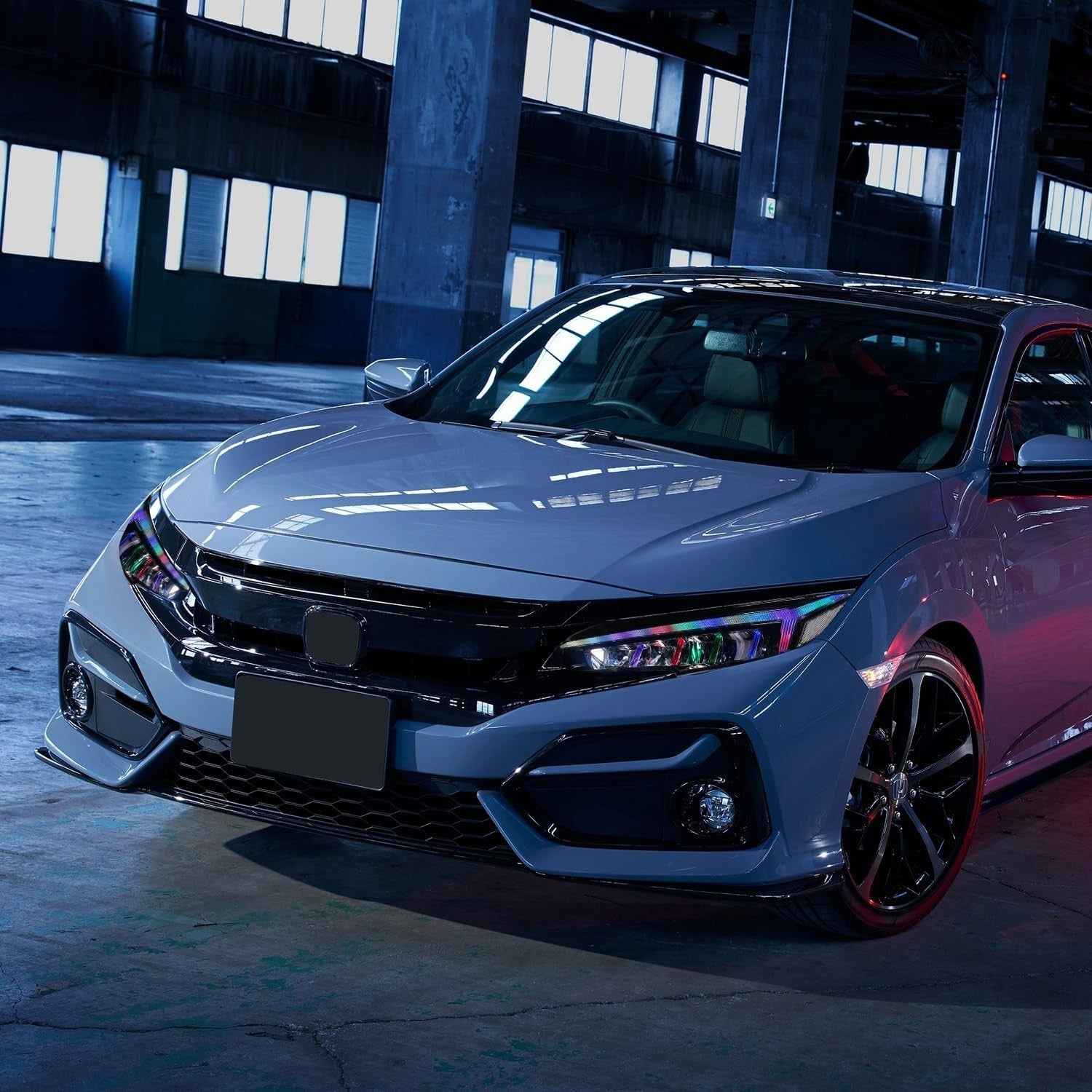 AC Pair RGB LED DRL Rear lights Tail Honda Civic 10 Seden Hatchback R 16-21