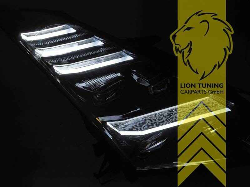 LTG Pair LED DRL Halo Lightbar Headlights GT-R GTR R35 07-13 Black LHD