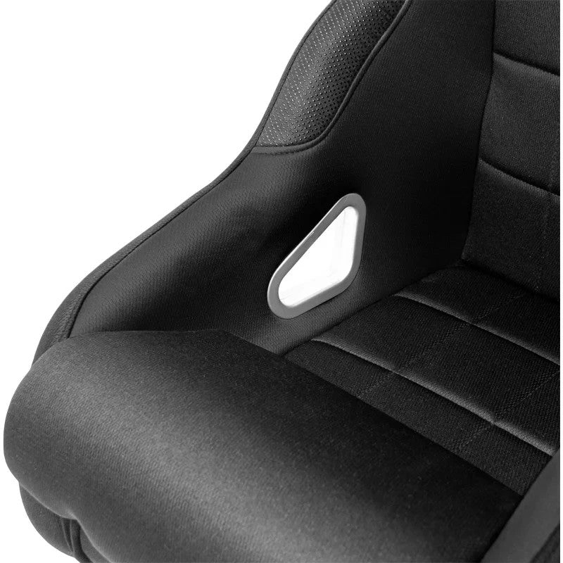 ATST x1 Fixed Back Drift Track Bucket Seat Black Car Van Bus Sim + slides