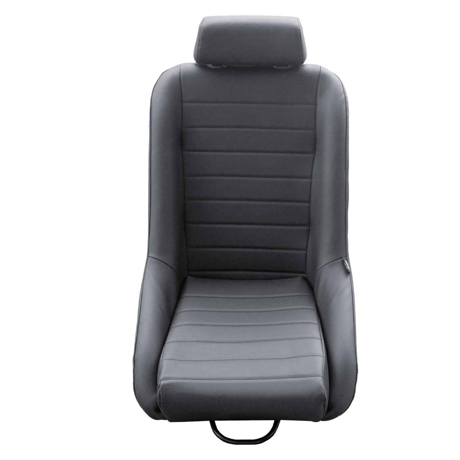 Simoni Universal Pair x2 Classic Retro Vintage Black Car Bucket Seats + slides