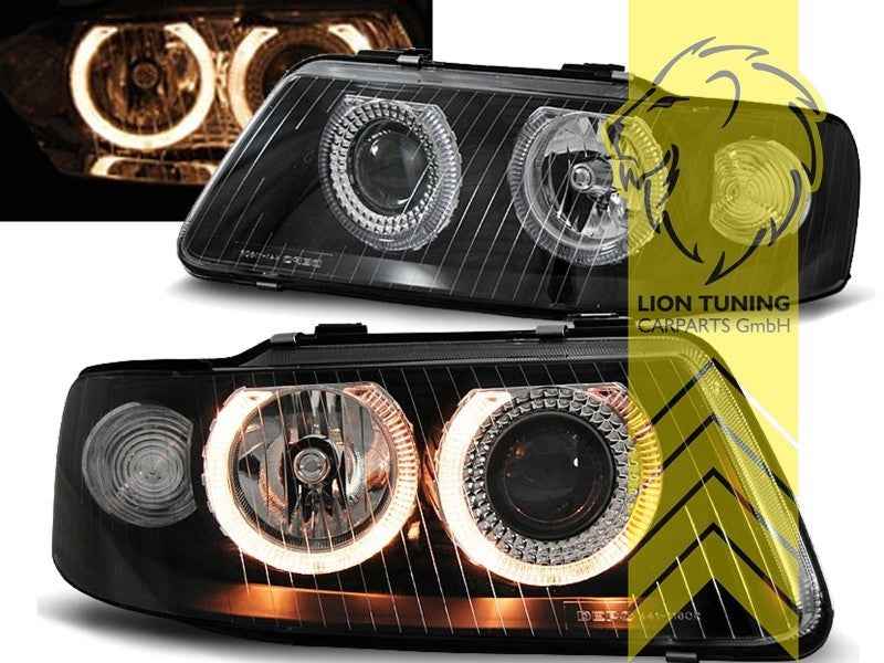LTG Pair DEPO LED DRL Halo Headlights Audi A3 8L Facelift 00-03 Facelift LHD