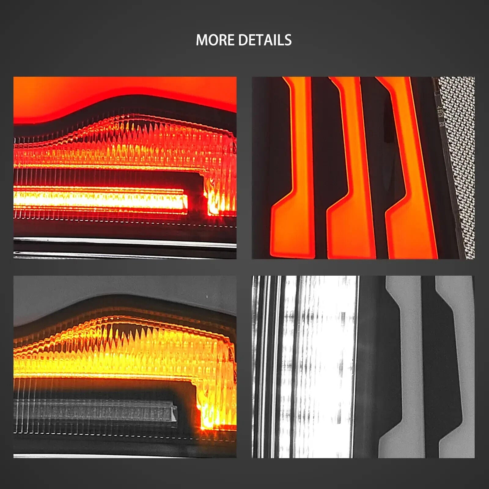 VLAND 09-18 Dodge Ram 1500 2500 3500 Lightbar LED DRL Rear Lights Tail Lamps