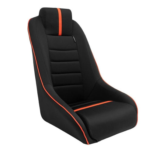 AS x1 Univ Classic RS Black Red Car Kit Fixed Back Bucket Seat + slides