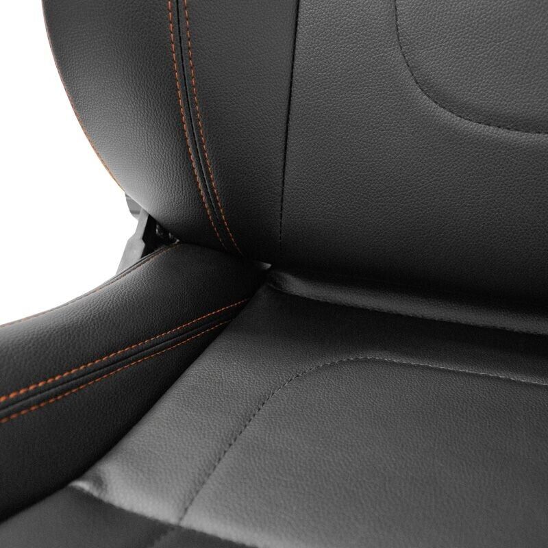 Auto-Style Retro x2 Universal Classic Sports Retro Kit Car Vintage Bucket Seats Black Red Stitch Lumbar + runners + balloon lumbar