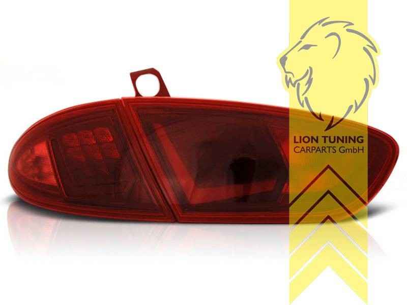 LTG Pair LED Rear Lights Tail Lamps Seat Leon 1P Facelift 1P 09-12 red LHD