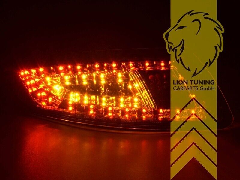 LT Pair LED DRL Lightbar Rear Tail Lights Lamps Porsche 911 997 chrome clear LHD