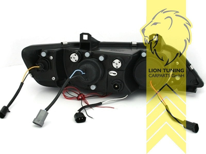 LTG Pair LED DRL CCFL Halo Headlights BMW Z3 Roadster Coupe E36 95-03 Black LHD