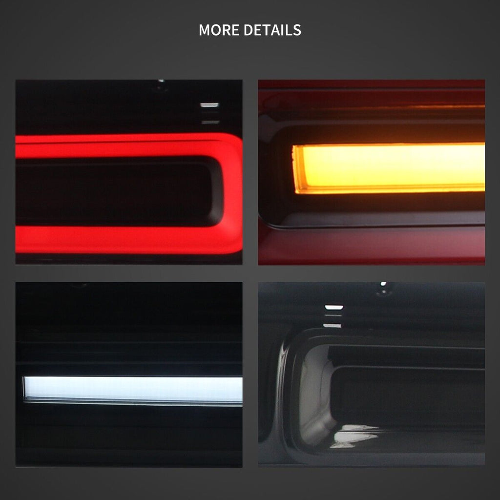 VLAND 08-14 Dodge Challenger 3 MK3 LC Dynamic Lightbar LED DRL Rear Lights