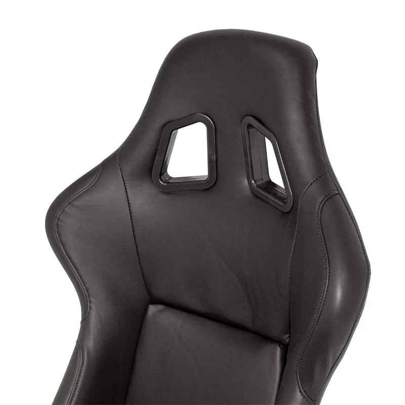 ATST x1 MO Universal Fixed Hard Back Bucket Seat Black Synth leather + slides