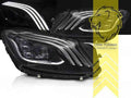 LTG Pair LED DRL Headlights Mercedes S-Class W222 13-17 black LHD