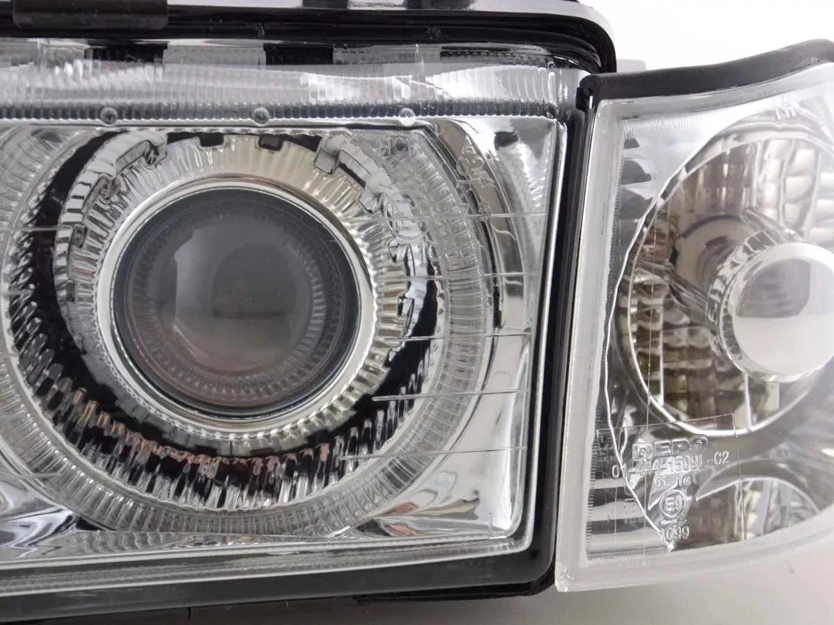 UK FKA DEPO Pair LED Halogen Headlights BMW 3 Limo E36 92-98 Chrome RHD / LHD