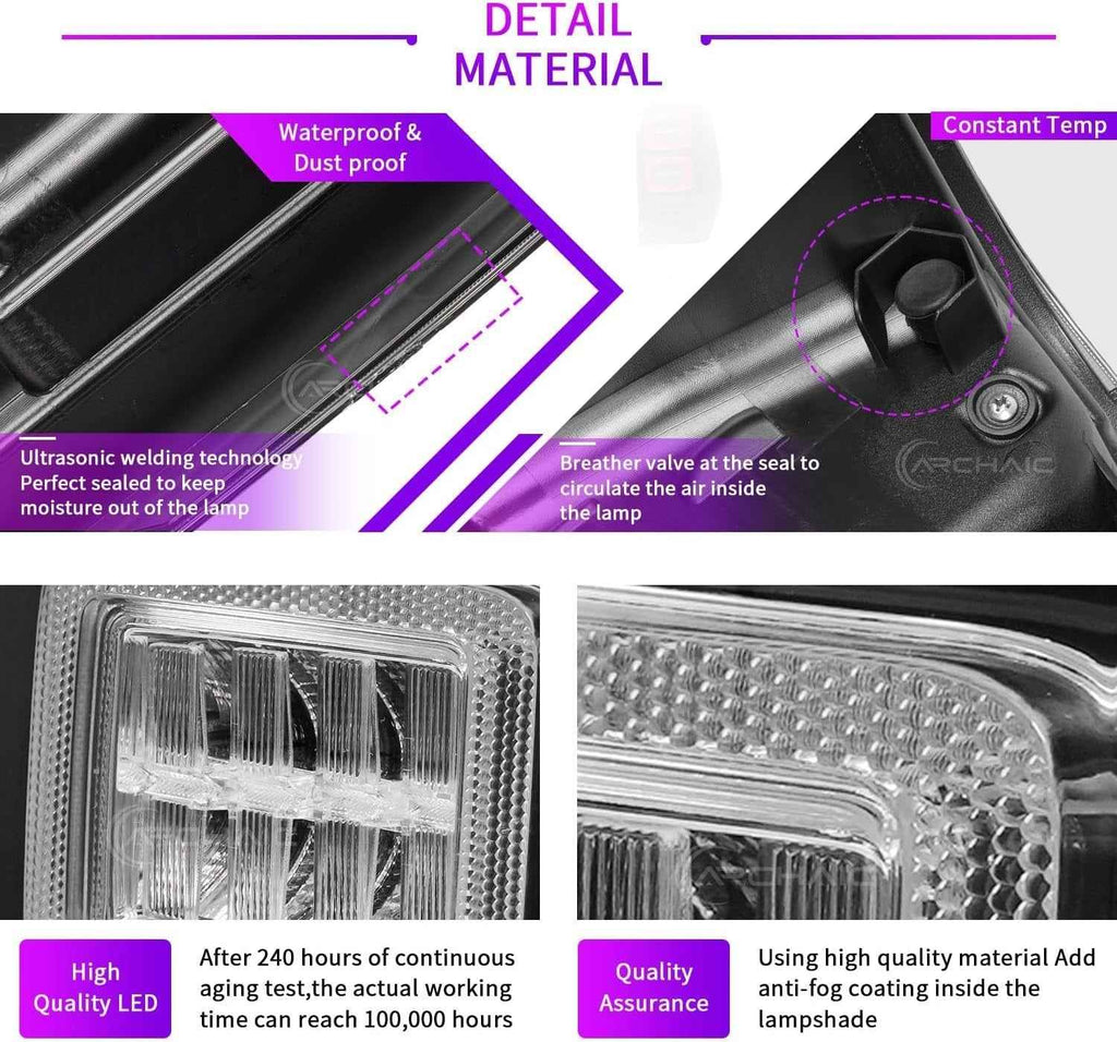 AC Pair Seq LED DRL Rear lights Tail Lamps Mitsubishi L200 Pickup 6 KL6T 19-24