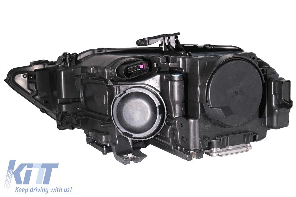 KT LUXE Pair Full LED DRL Seq Dyna Headlights Audi A4 B8.5 Facelift 12-15 LHD