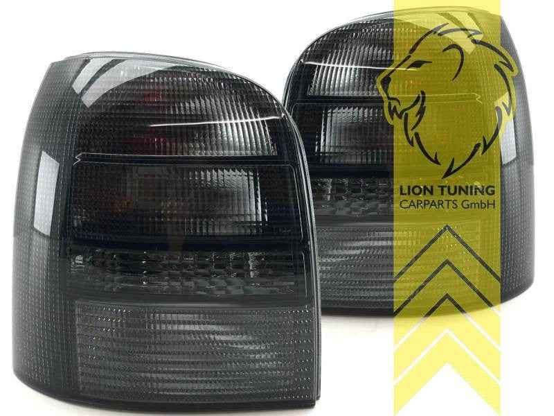 LTG Pair Rear Lights Tail Lamps Audi A4 B5 8D 8J FL 94-01 Avant black smoke LHD
