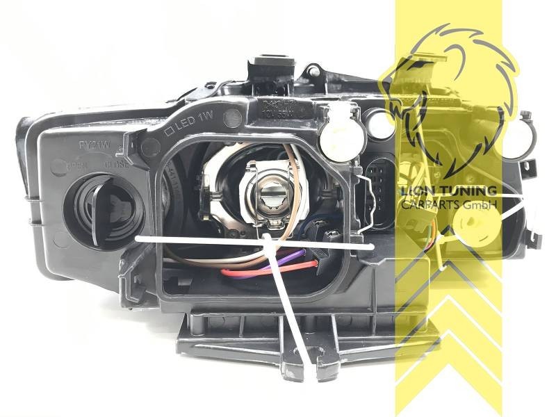 LTG Pair DEPO Halogen Headlights Audi A4 B6 8E Sedan Avant 00-04 Black RHD LHD