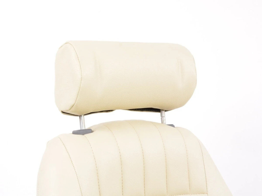 FKA Pair Beige Cream Ivory Bucket Seats Headrests Classic Car Retro Kit Vintage
