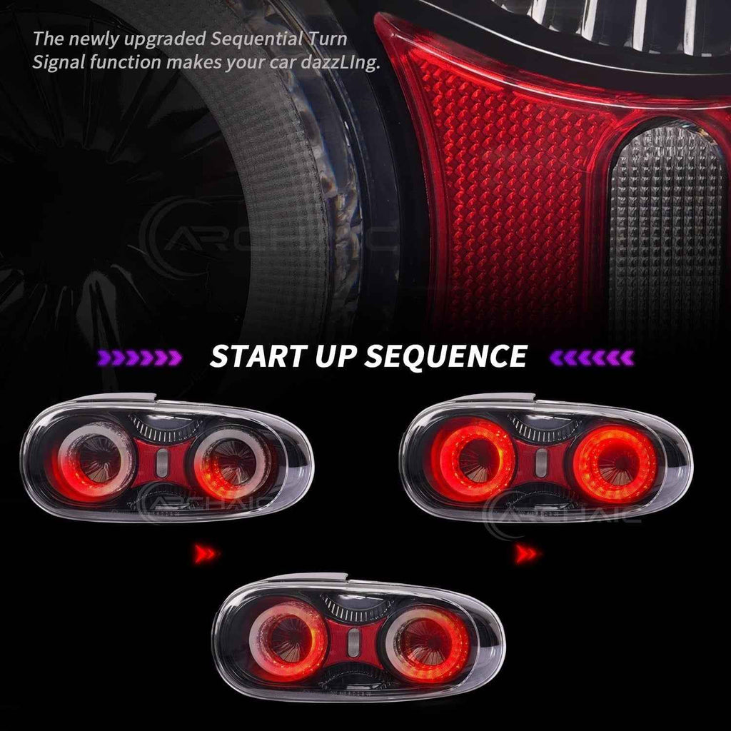 AC Pair LED DRL Rear lights Tail Lamps 09-15 Mazda MX-5 MK3 NC2 NC3 Miata LHD