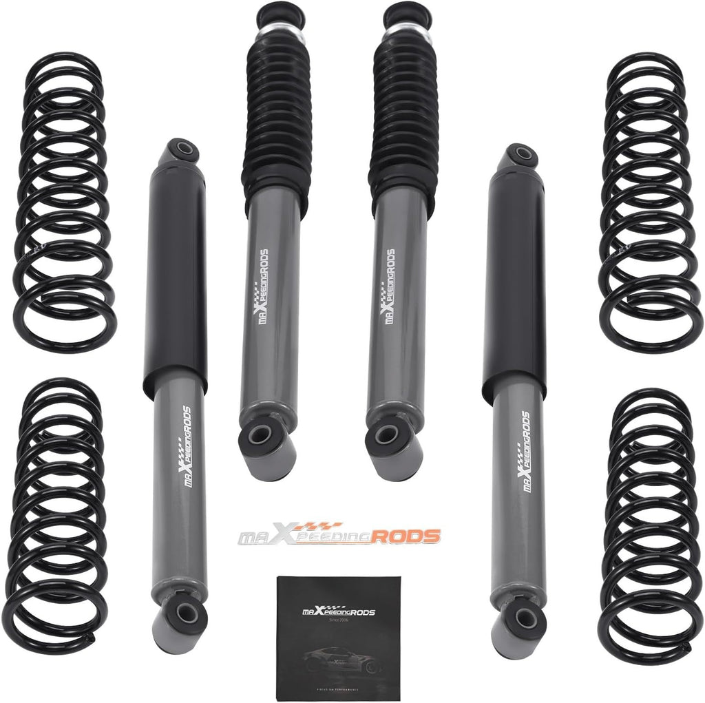 MXPR 4Pcs Front & Rear Lowering Coilovers Lift Kit Suzuki Jimny 2" 50mm 98-13
