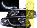 LT Pair LED DRL Lightbar Headlights Audi A4 B5 8D 94+ Limousine Avant black LHD