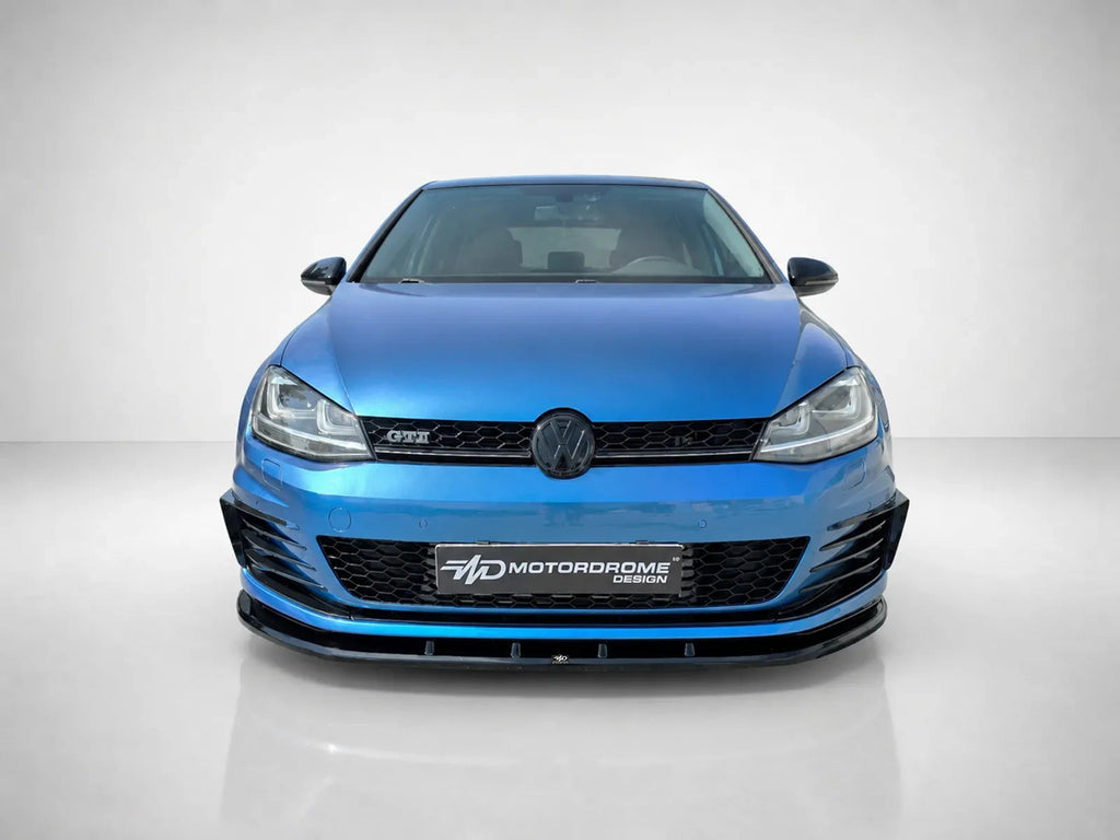 MTD Front Bumper Splitter Golf Mk7 GTI / GTD 13-16 Gloss Black ABS