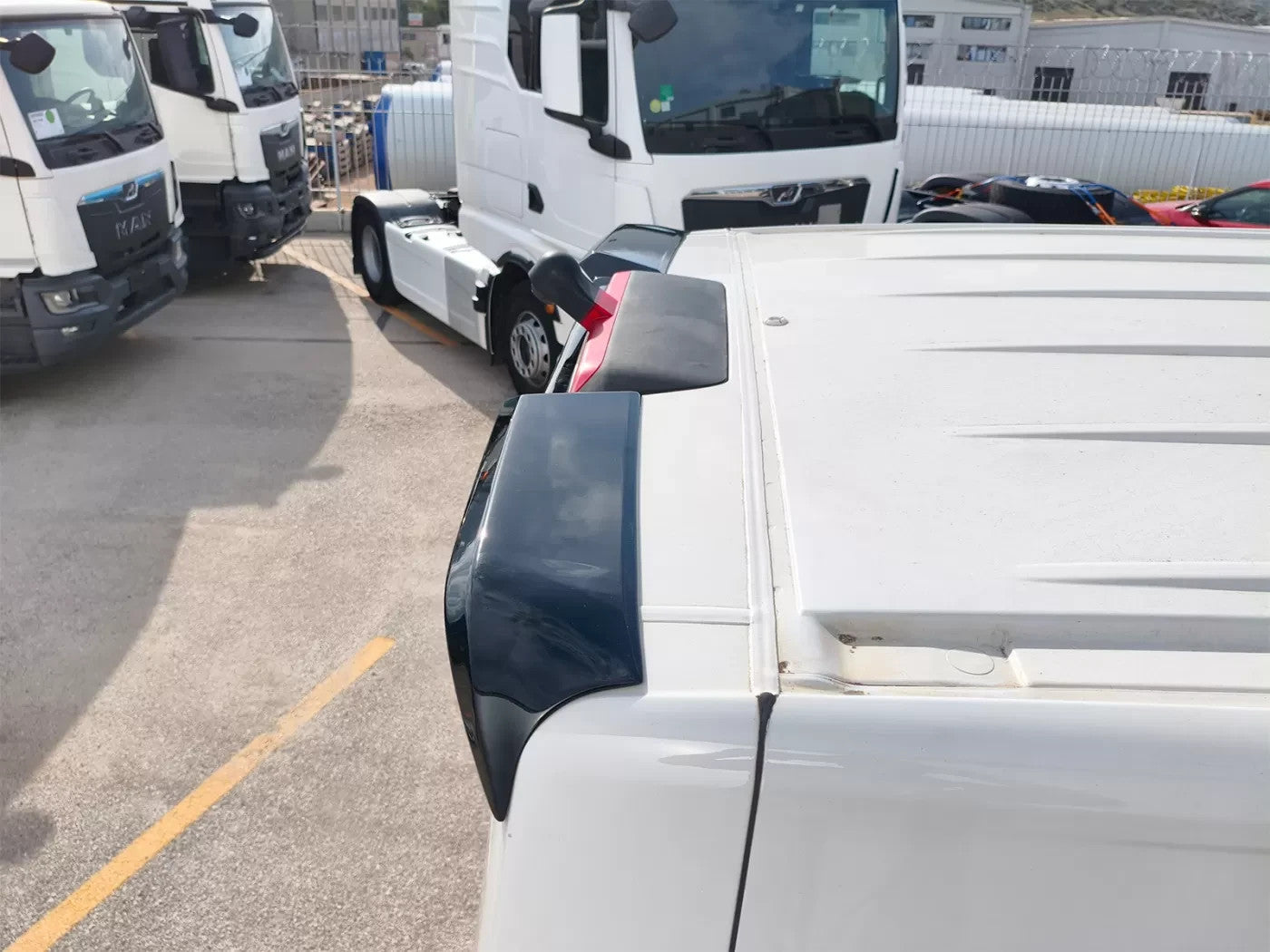 Motordrome Rear Wing Roof Spoiler VW Crafter Mk2 MAN TGE High Roof H2 17+ Barn D